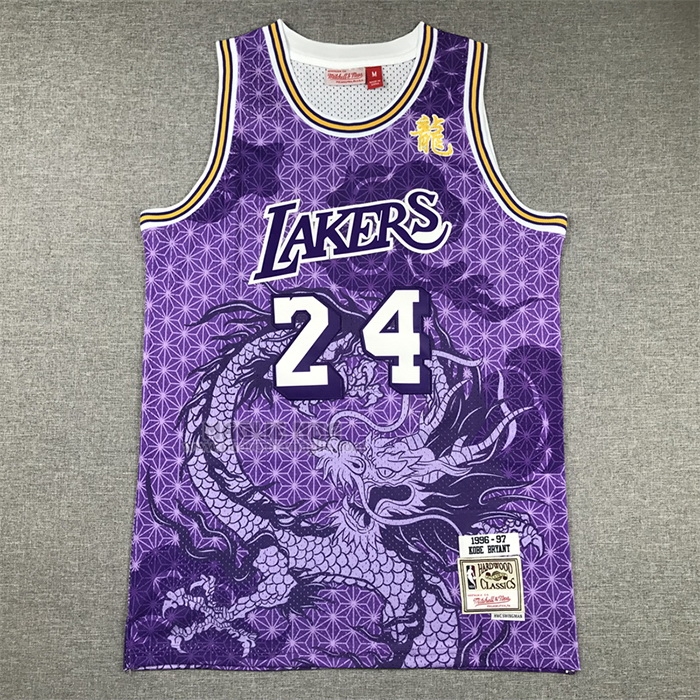 Maglia
 Kobe Bryant NO 24 Los Angeles Lakers Throwback Asian Heritage 1996-97 Viola
